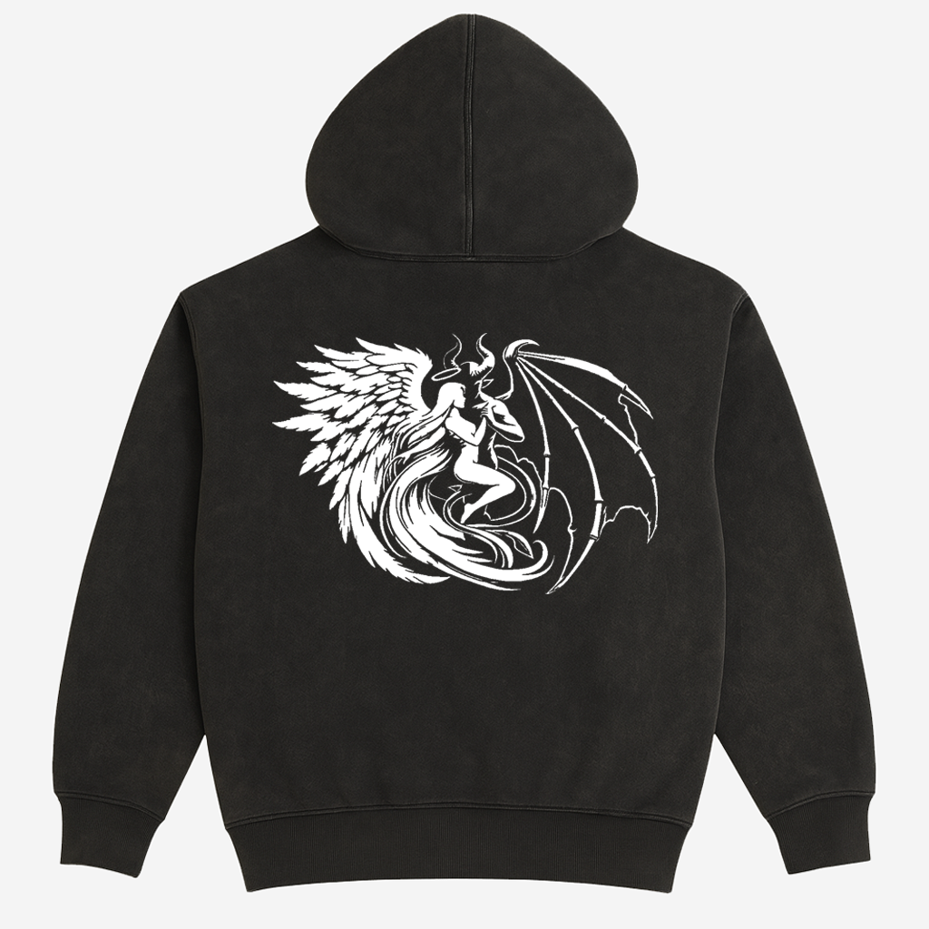 Sweat à Capuche - Ange & Démon